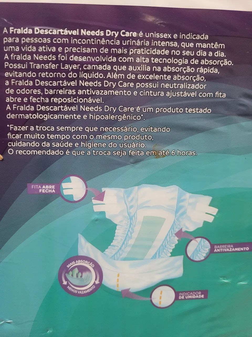 Fralda Adulto XG - 18 Unidades - Foto 3