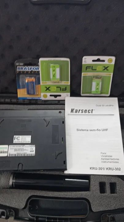Microfone Sem Fio Karsect KRU-301 bastão  - Foto 5