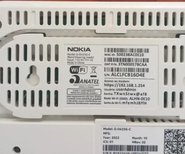 Modem Roteador Ont Nokia G-0425G-C Dual Band 2,4 / 5Ghz Wifi - Foto 4