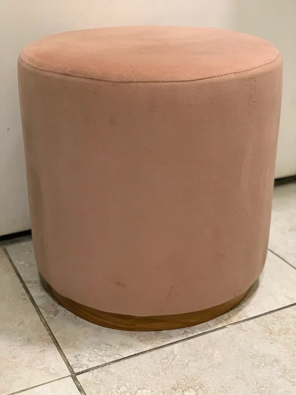 Conjunto de puffs rosa chá  - Foto 2