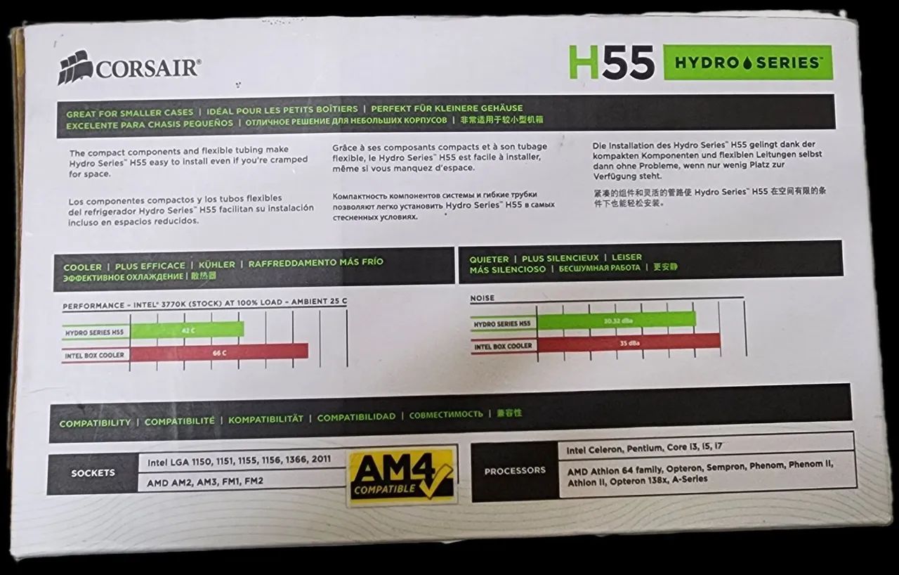 Water Cooler para CPU Corsair H55  - Foto 2