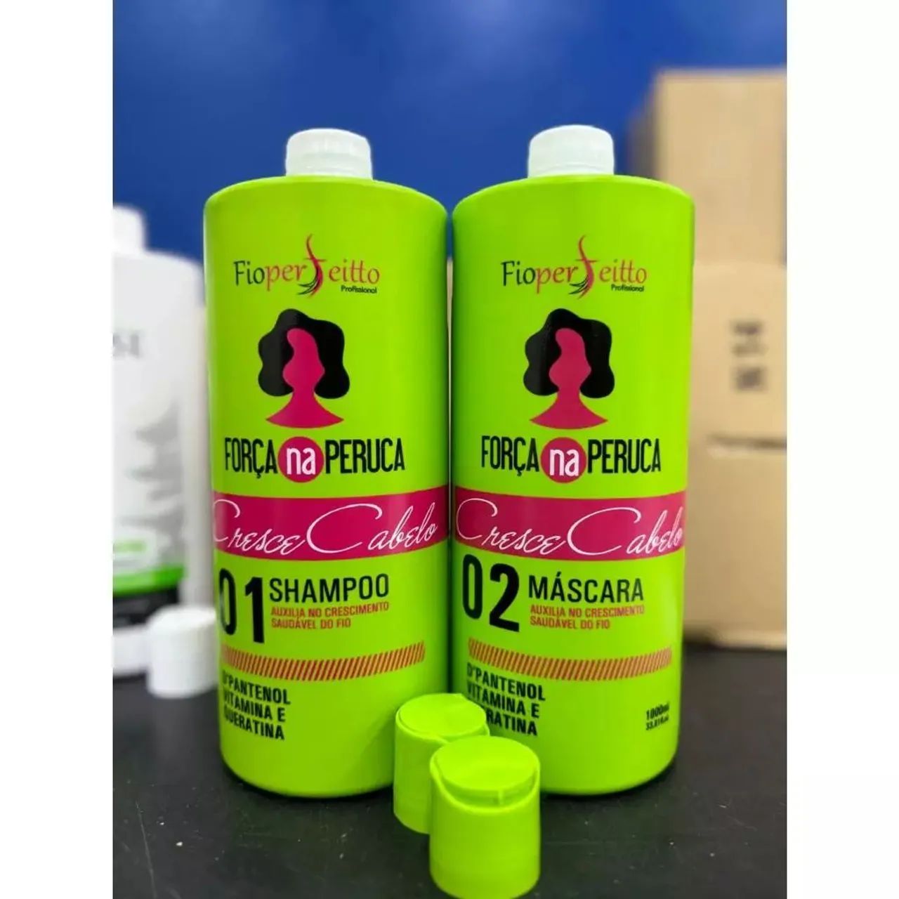 Kit Crescimento Capilar Fioper eitto - Shampoo e Máscara