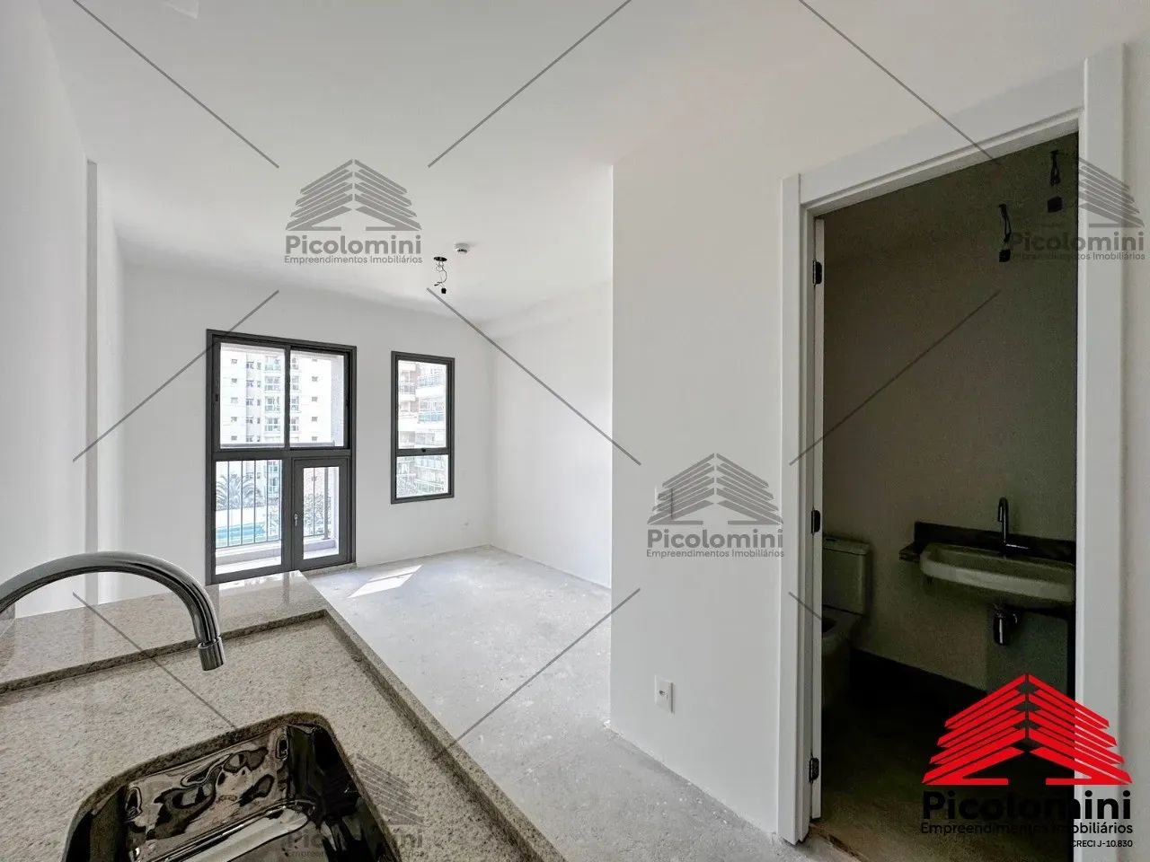 Studio à venda no Brooklin, 24m² 1 quarto com com sacada, cozinha americana, banheiro soci - Foto 4