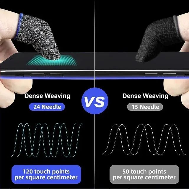 Luva de dedo gamer, capa anti deslizante para Celular  - Foto 5