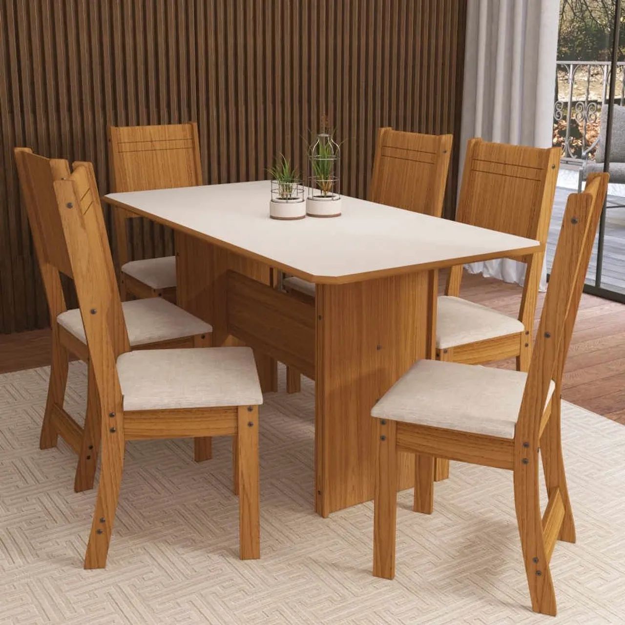 Conjunto Mesa Évora 6C (leia a descrição)