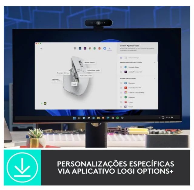 TECLADO E MOUSE MX LOGITECH - Foto 4