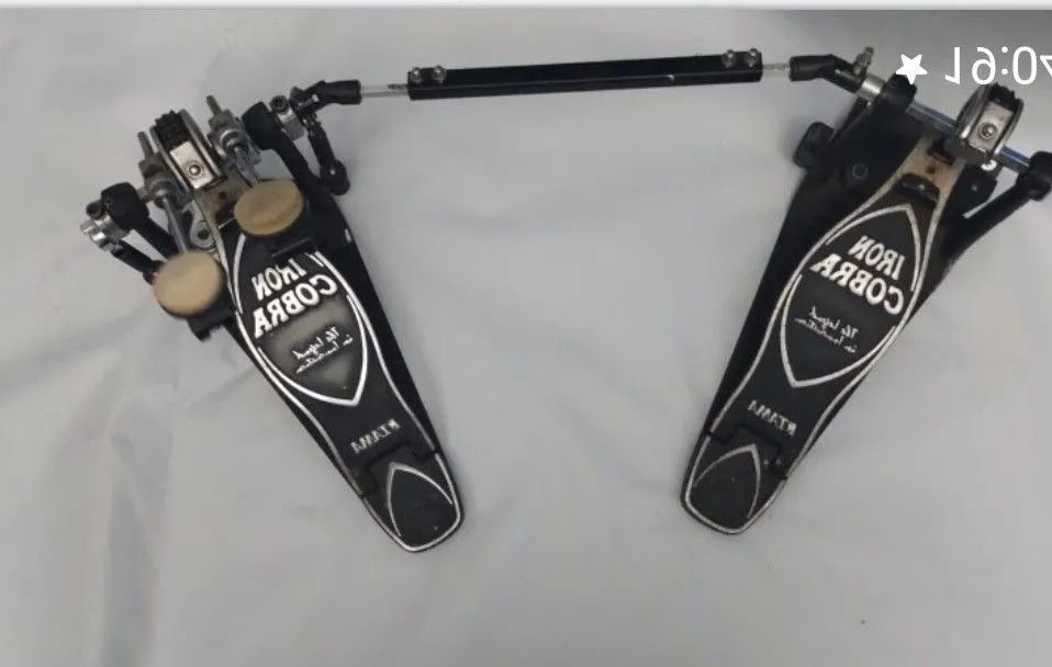 Pedal duplo de Bateria Iron Cobra - Foto 3