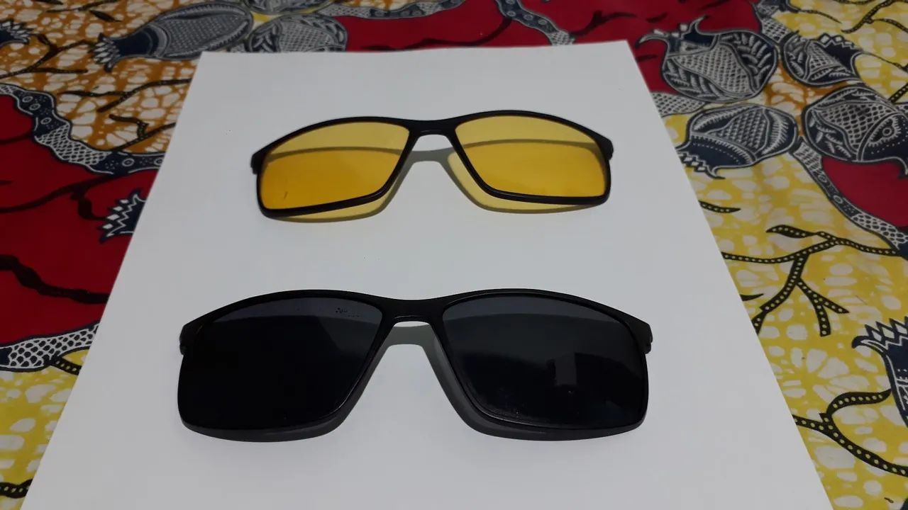 Lentes para Oculos de Sol Clip on magnetico