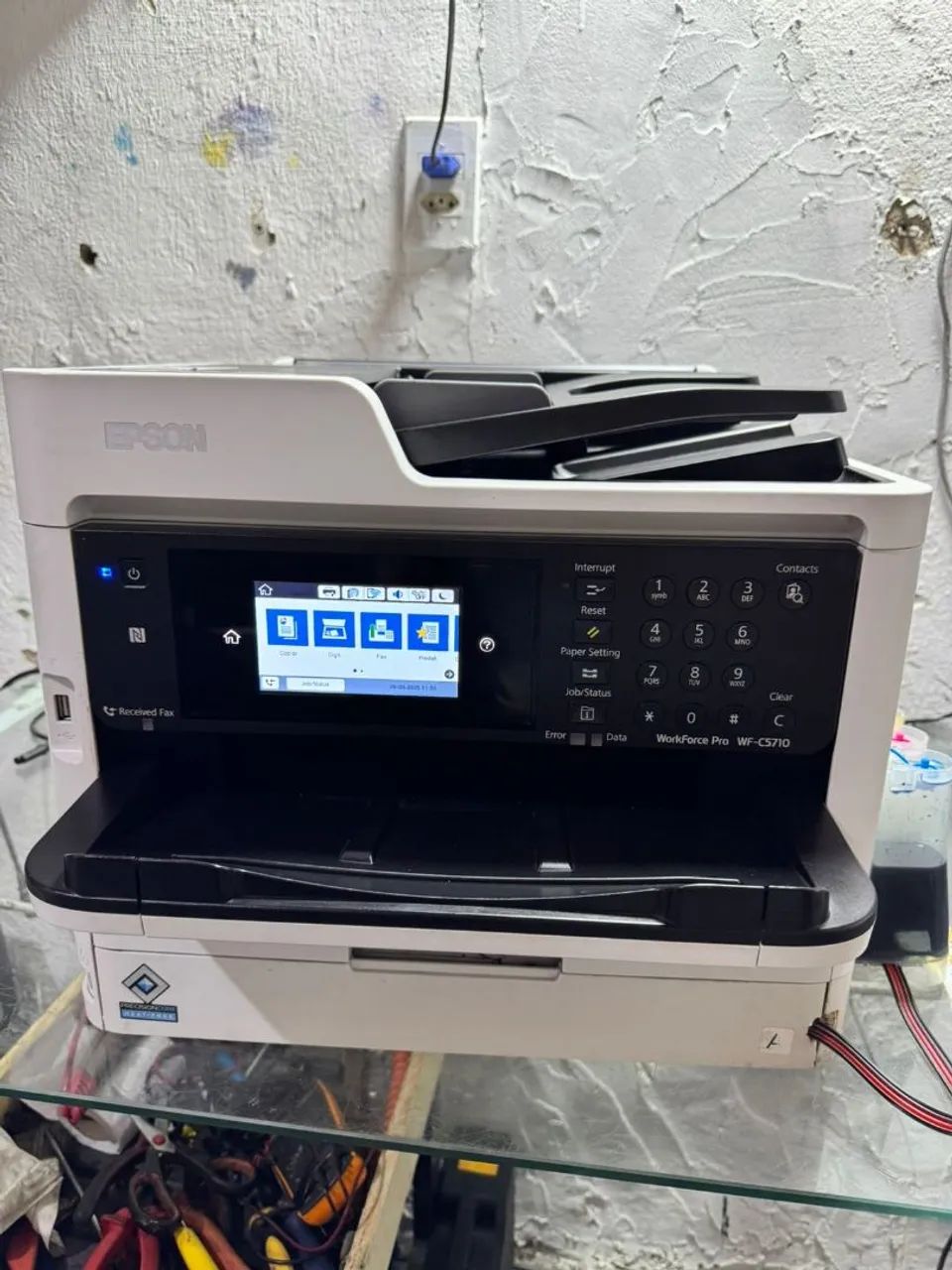 Impressora Epson workforce wf5710 bulk instalado,com menos de 100 páginas, com garantia 