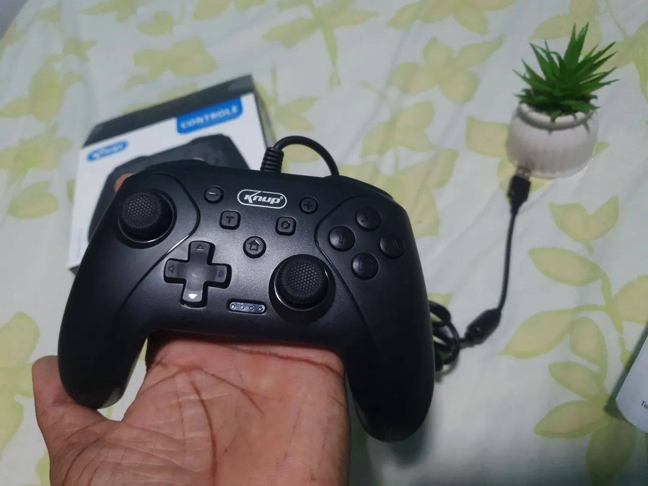 Controle com fio ps3, PC, Windows, switch - Foto 3