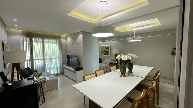 Alphaville1, Apartamento Para Locação, 03 quartos, 80m2, Mobiliado, Salvador/BA.