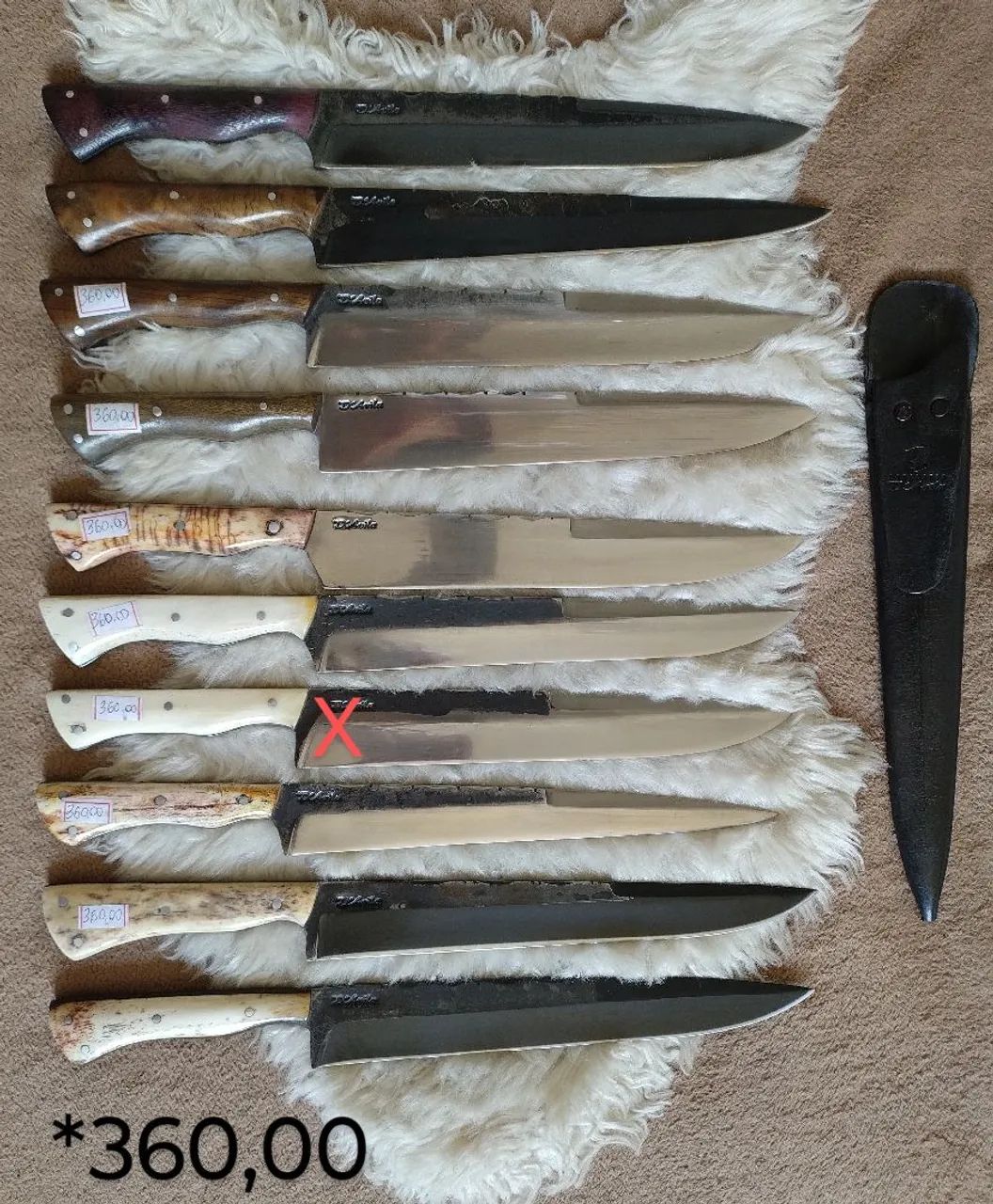 Faca artesanal para churrasco 