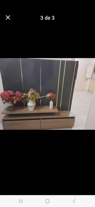 Rack para TV com 2 gavetas