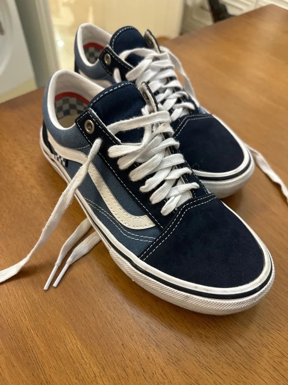 Tênis Skate Old Skool Navy White - Foto 2