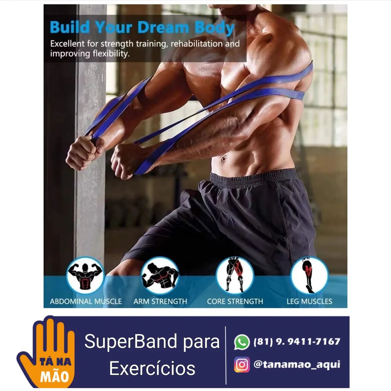 SuperBand para Exercícios - Treino Completo
