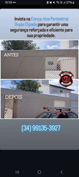 Concertina Perimetral Dupla Clipada - Segurança Reforçada