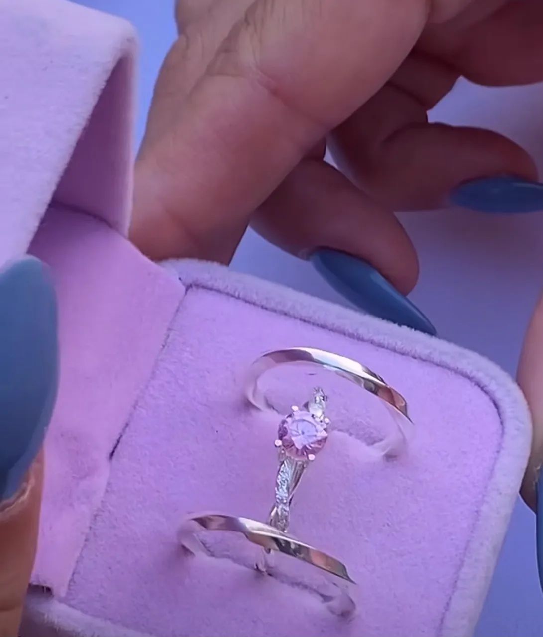 Par da aliança de Prata  Filet  - Foto 3