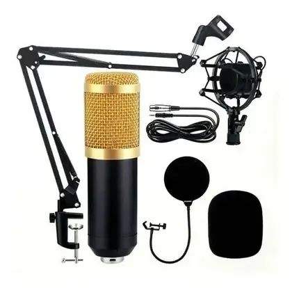 Microfone Com Braço Kit Condensador Profissional Podcast Mt-1026 - Tomate - Loja Coimbra - Foto 4