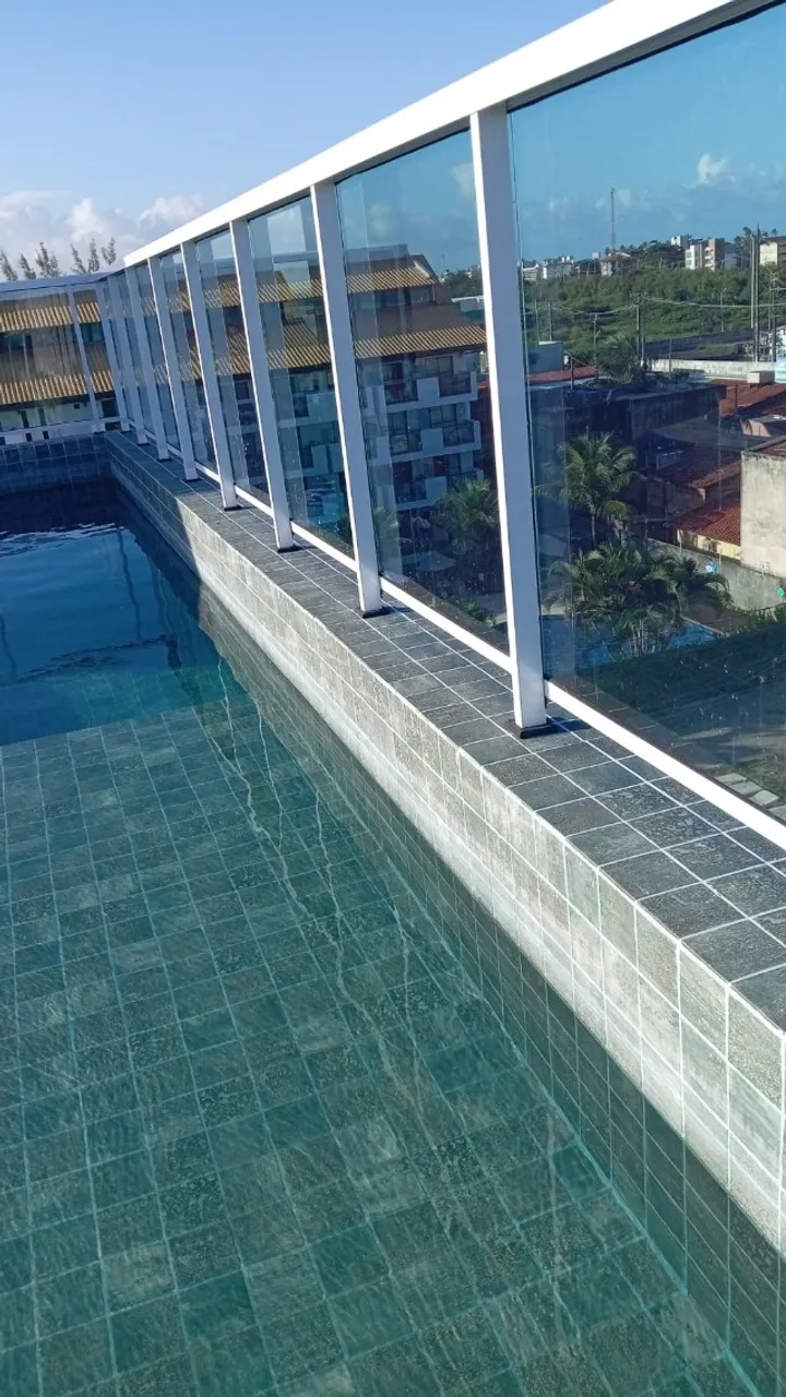 Flat mobiliado 1 quarto suíte com hidromassagem, em porto de galinhas - centro