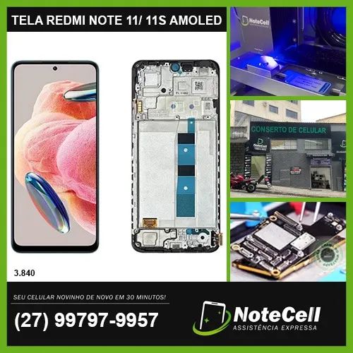 Display/Tela AMOLED p/ Xiaomi Redmi Note 11 4G /Note 11S 4G/NOTE 12s/POCO M4 PRO C/A