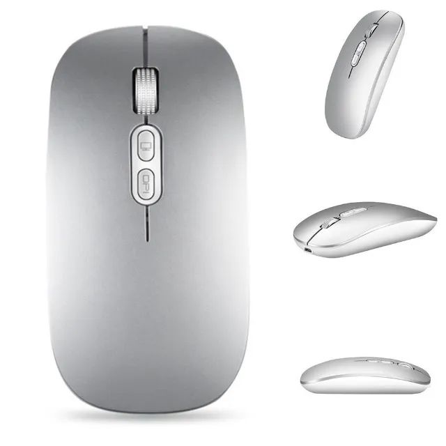 Mouse Sem fio Wireless Ultrafino Recarregável 1600Dpi