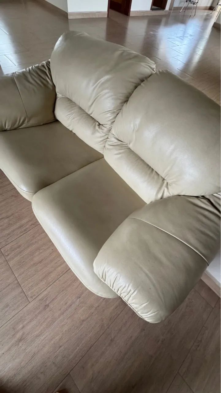 Conjunto de sofá - couro legítimo 64311591766785124