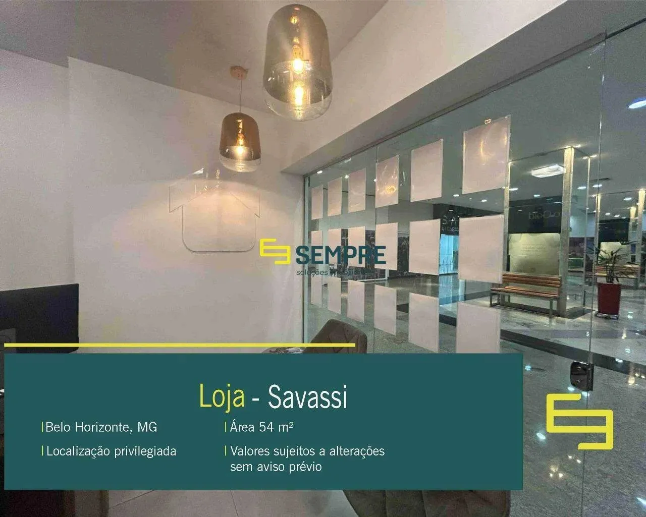 Venda de loja em galeria na Savassi em BH