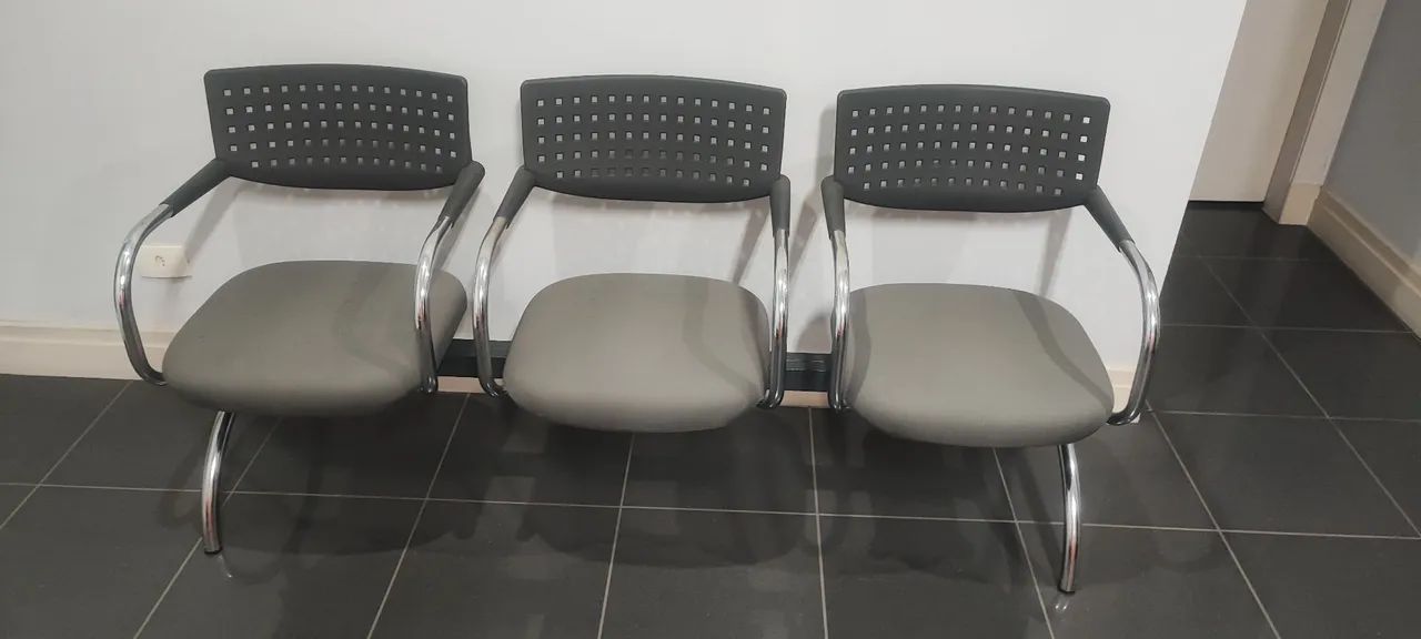 Conjunto de Cadeiras para Sala de Espera - Longarina