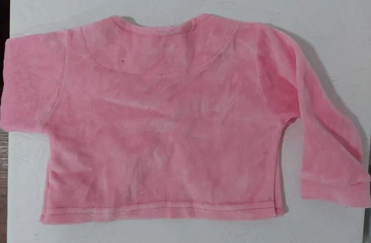 Casaquinho de Bebê em Soft - Rosa  - Foto 2
