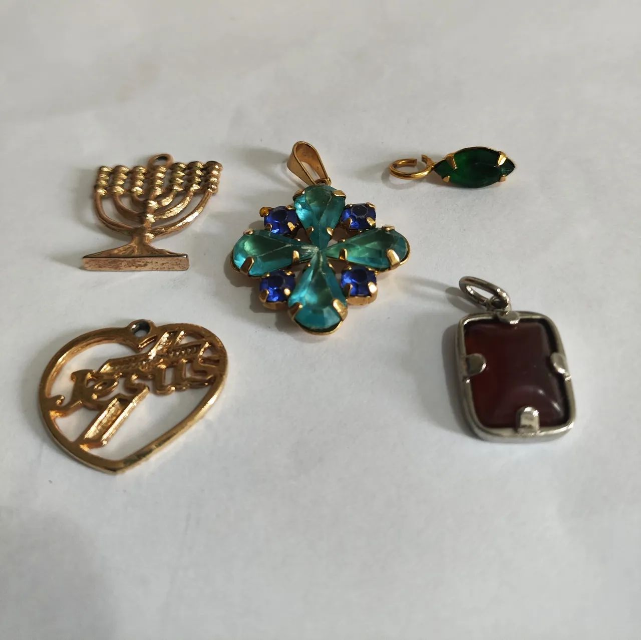 Conjunto 5 Pingentes, Adornos, Berloques