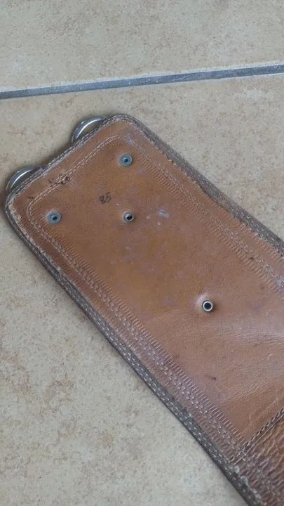 Cinto rastra couro legítimo tamanho 85 - Foto 6