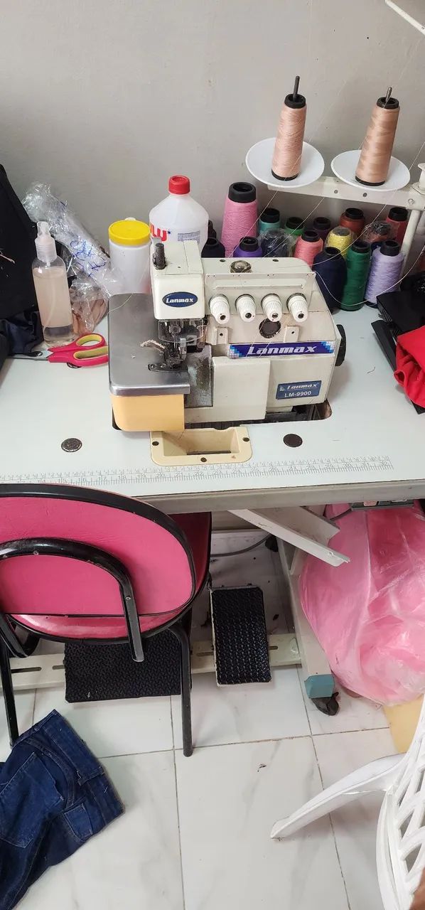 Maquina de costura Lanmax overloque ponto cadeia .