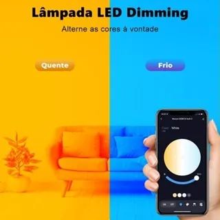 Lâmpada Inteligente 9W Rgb Smart Life Tuya Para Alexa E Google Assistante - Foto 3