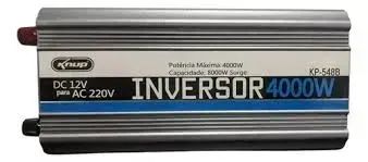 Sem estoque Inversor Knup 12v 220v 4000w Onda Modificada 2000w Nominal - Foto 2