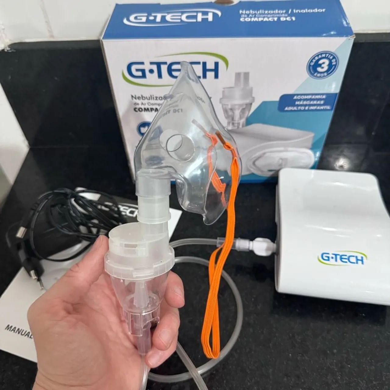Nebulizador Inalador G-Tech Compact DC1 - Foto 5