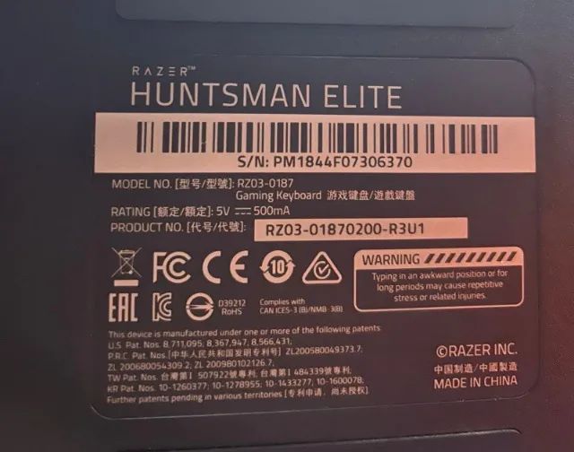 Teclado Óptico Razer HuntsMan Elite - Foto 4