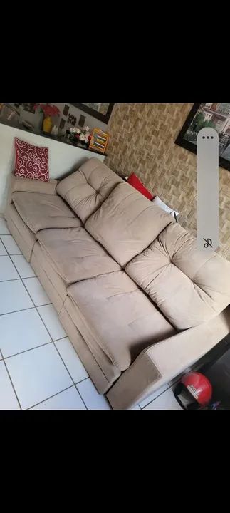Sofá de Canto 3 Lugares em ótimo estado - Foto 2