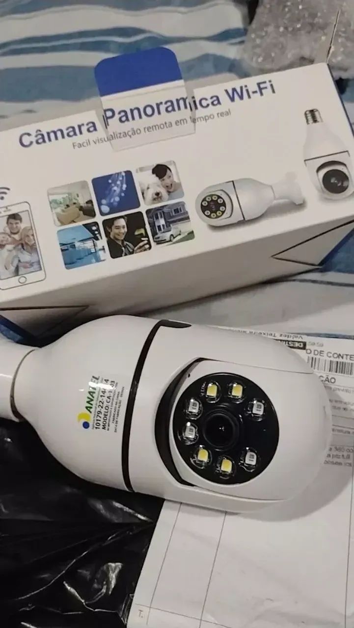 Câmera Wi-Fi 360° | Pague na Entrega | Visão Noturna, Instala Fácil | Áudio Bidirecional - Foto 3