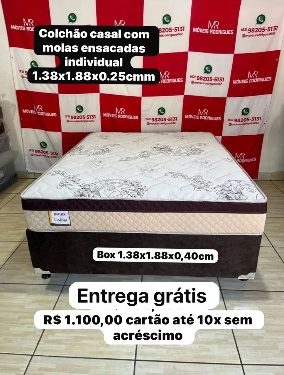 Colchão casal mais cama box. Direto da fábrica 