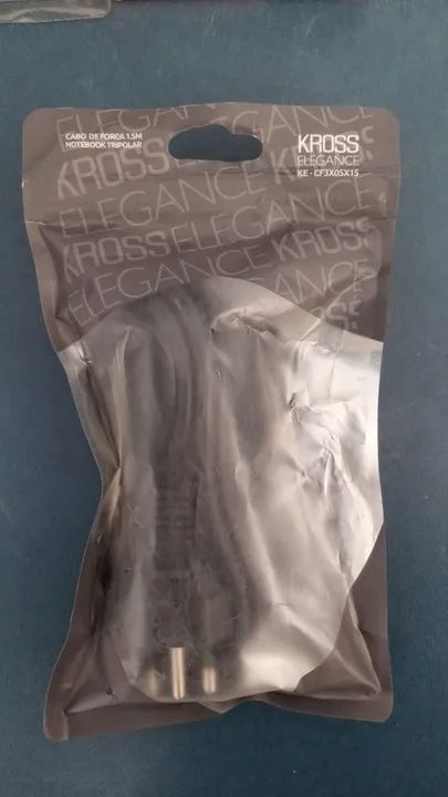 CABO DE FORÇA 1.5M NOTEBOOK TRIPOLAR KROSS ELEGANCE NOVO LACRADO FRETE GRÁTIS PARA MACEIÓ