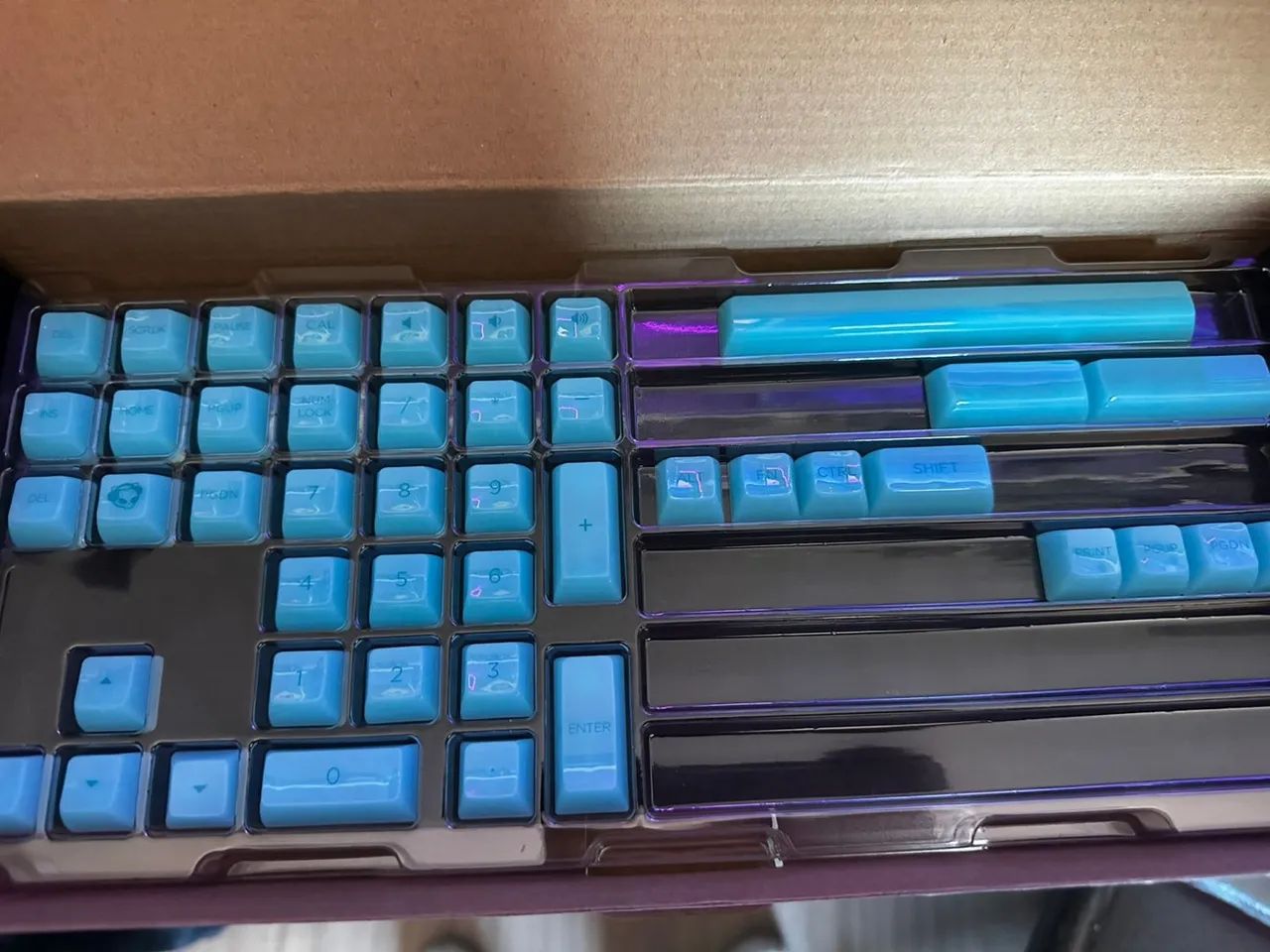 Akko ASA Profile (Clear) - PC Keycap Set Azul Tiffany - Foto 2