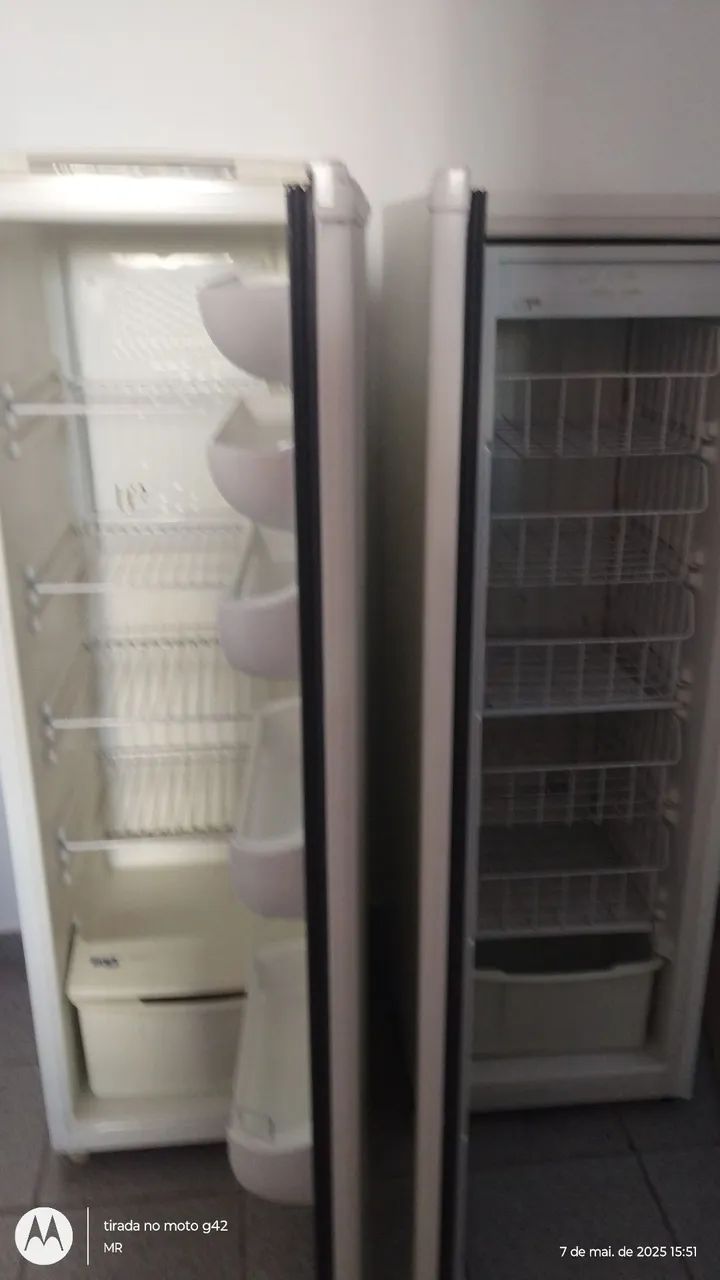 Duo  geladeira e  freezer Slim Consul 230 litros envelopados l - Foto 4