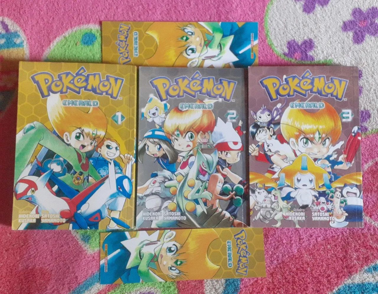 Mangá Pokémon Emerald - Volumes 1, 2 e 3