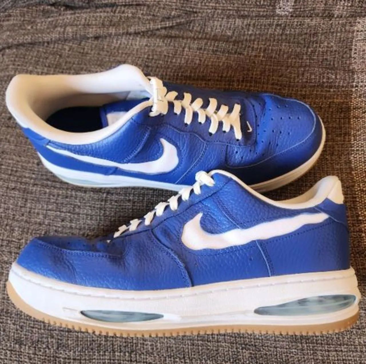 Nike Air Force 1 Low evo "team royal" couro de bezerro