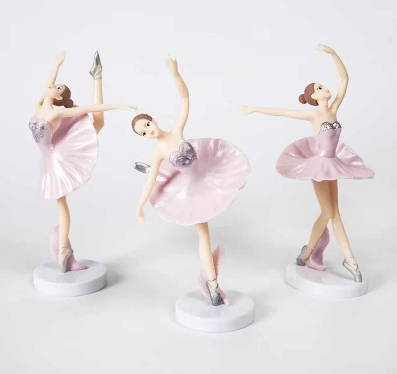 Bailarinas topo de bolo 3 peças o lote