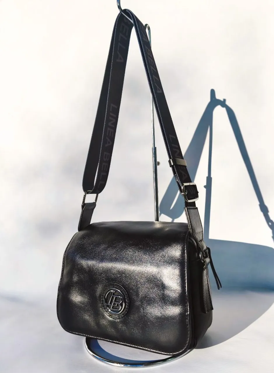 Bolsa de Ombro Linea Bella - Couro legítimo