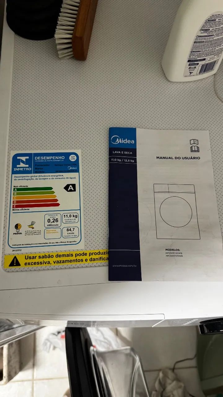 Maquina lava e seca roupas Midea 127v 11kg seminova - Foto 5