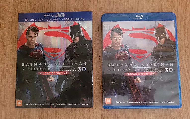 Combo 02 Blu-Ray 3D Batman vs Superman + O Homem de Aço.
