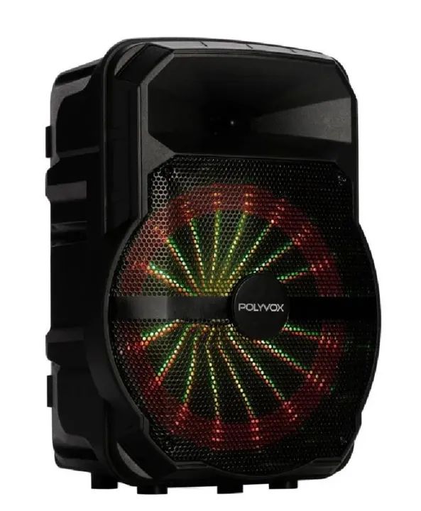 Caixa de Som Bluetooth Polyvox com Luzes LED 300W  - Foto 2