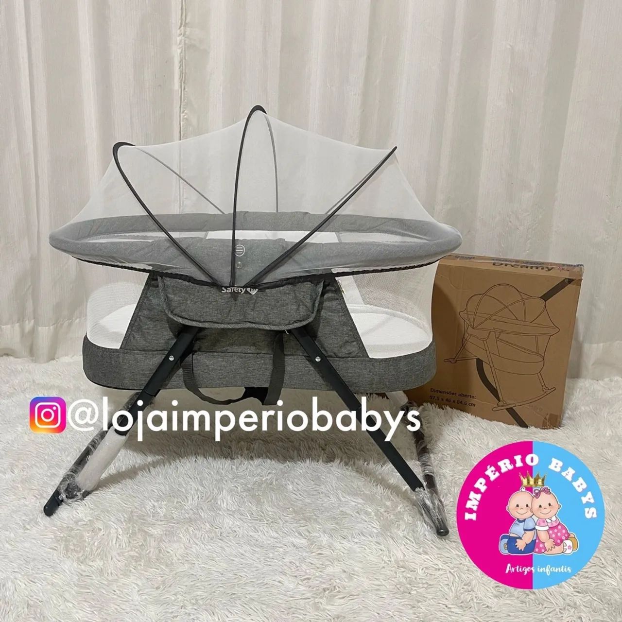 Berço portátil Dreamy Safety 1st NOVO - Foto 4